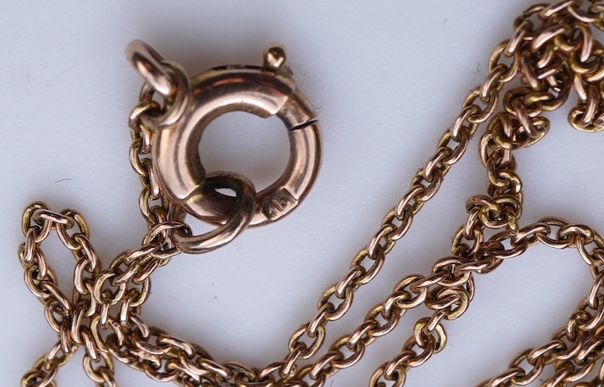 An opal and garnet pendant necklace, circa 1900